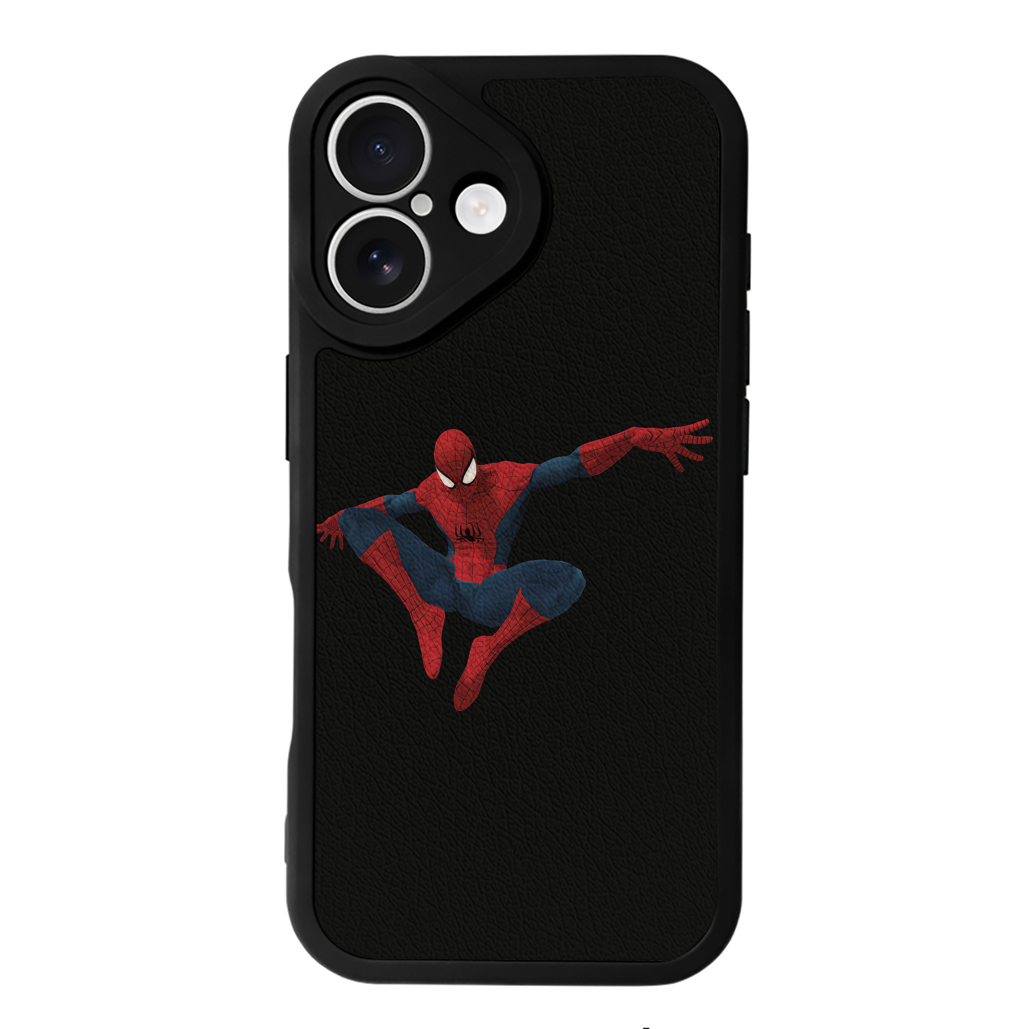 （画像用） Spider Man スパイダーマン 【iPhone 16シリーズ対応】シリコンスマホケース（レザー調） 材質：シリコン